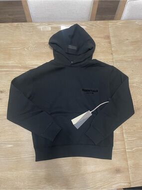 Essentials Fear of God Hoodie limo black